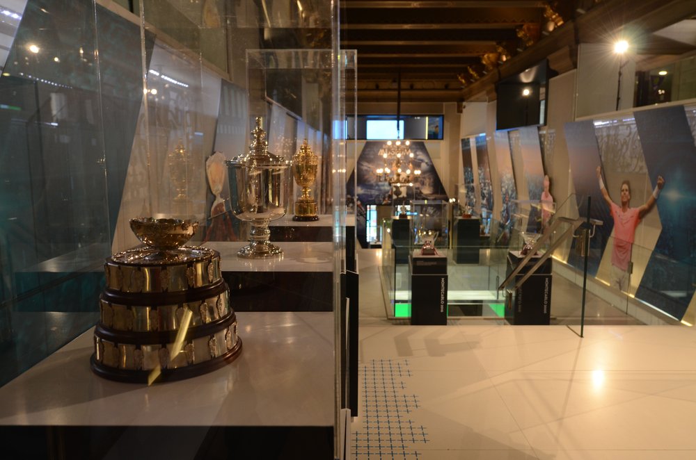 EXHIBITION OF THE MOST IMPORTANT TROPHIES OF RAFA NADAL'S SPORTING CAREER AT THE TELEFÓNICA FLAGSHIP STORE ON GRAN VÍA