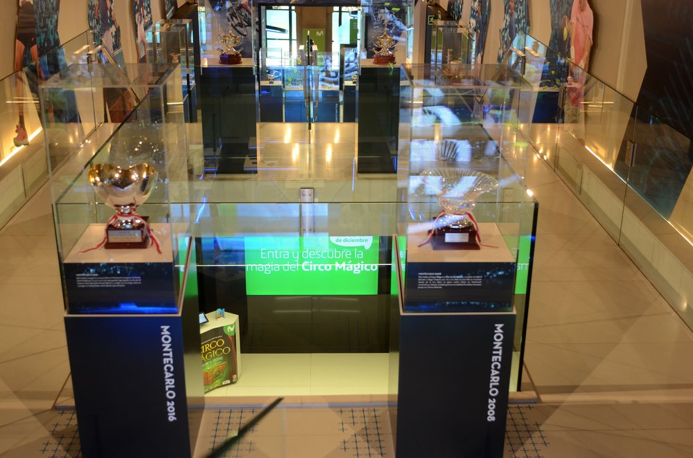 EXHIBITION WITH THE MOST IMPORTANT TROPHIES OF RAFA NADAL'S SPORTING CAREER IN GRAN VIA