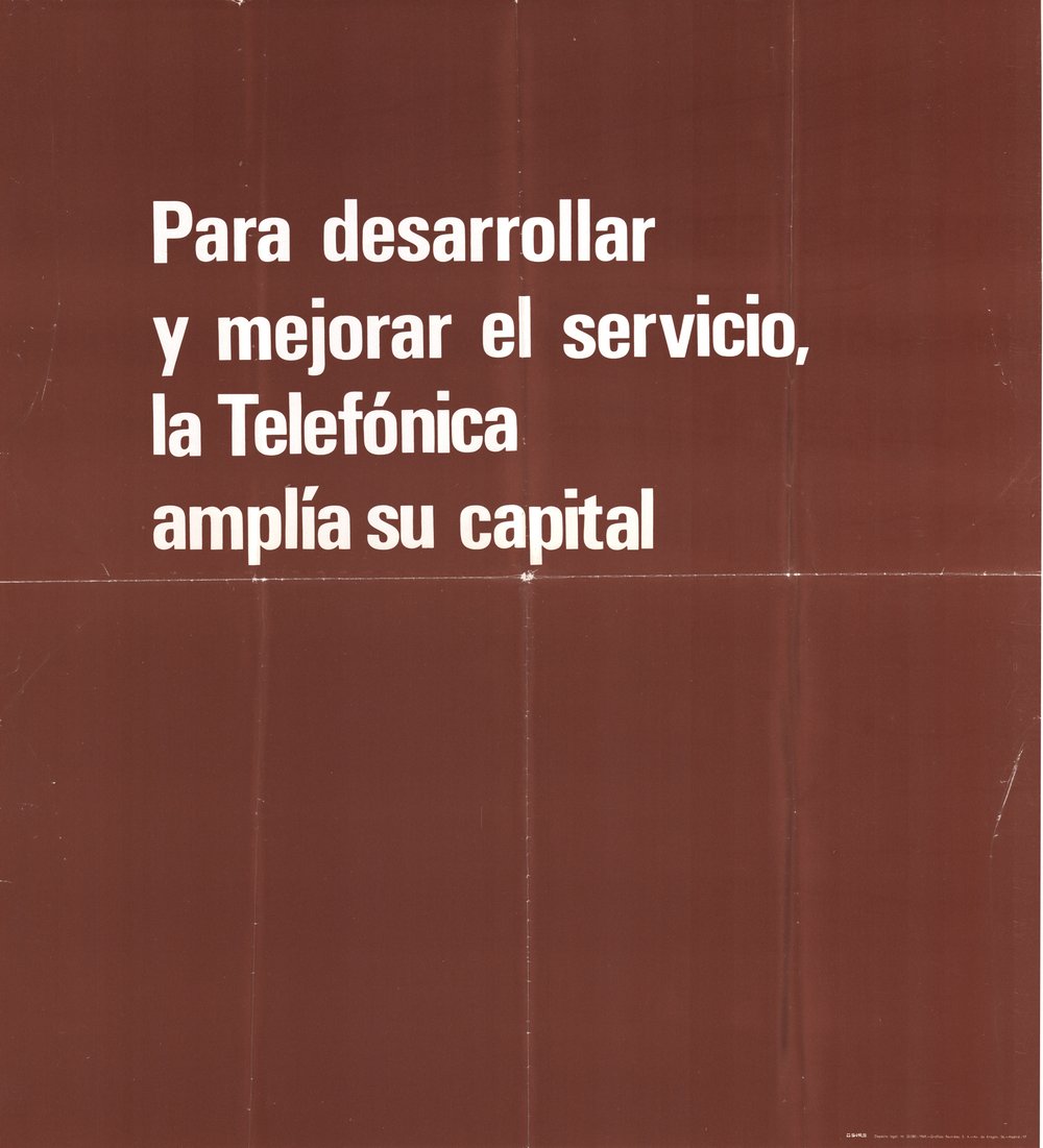 PARA DESARROLLAR Y MEJORAR EL SERVICIO, LA TELEFÓNICA AMPLÍA SU CAPITAL