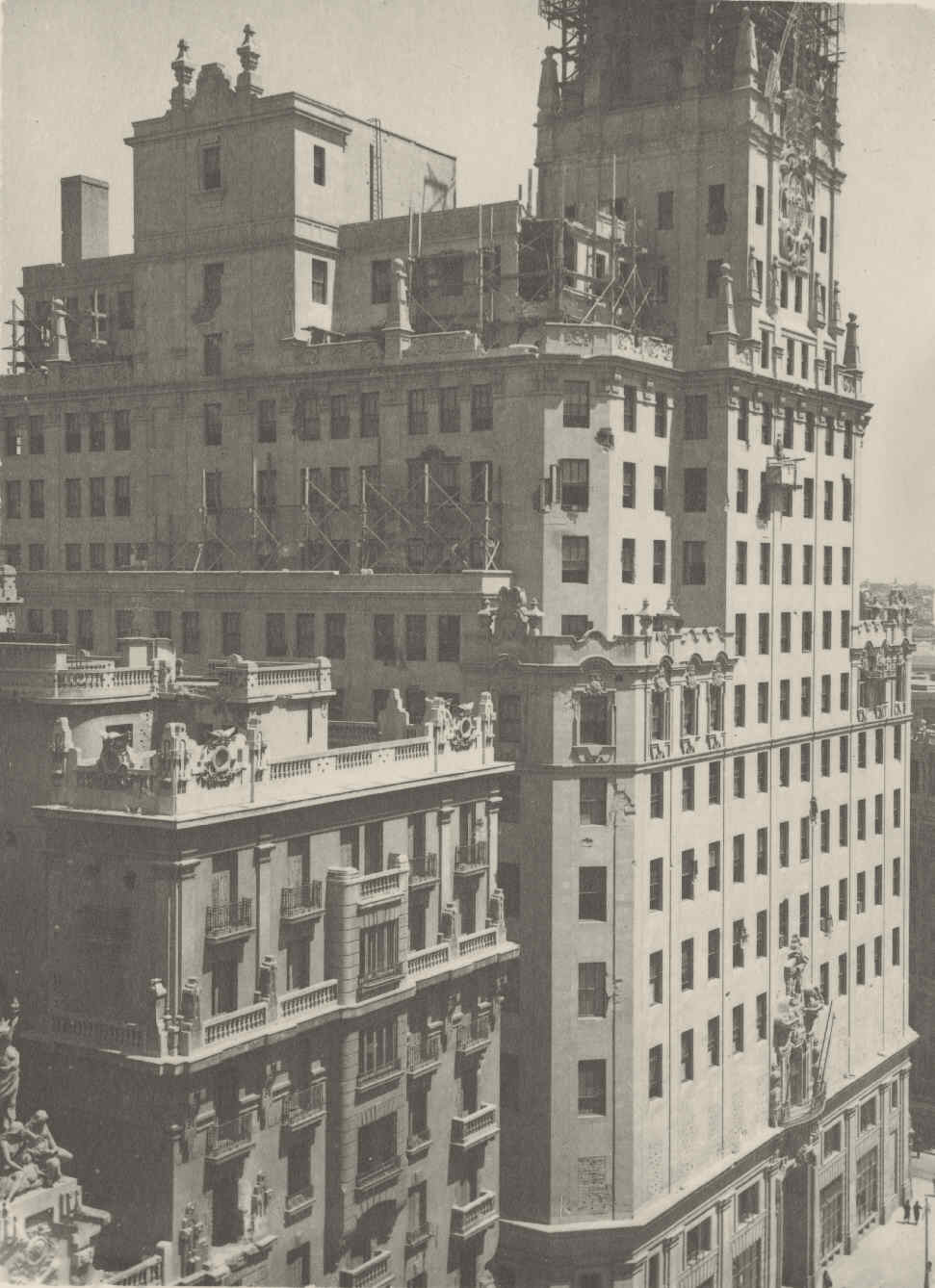 Edificio de Gran Vía en Madrid.