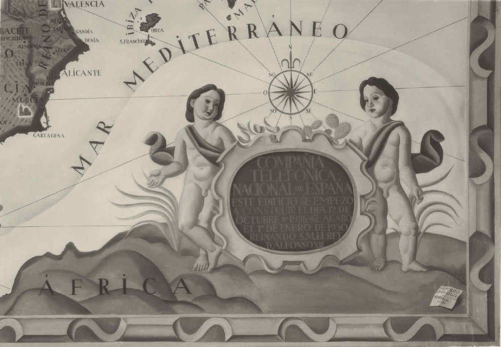 Madrid. Detalle del mapa del Sr. Caviedes. 