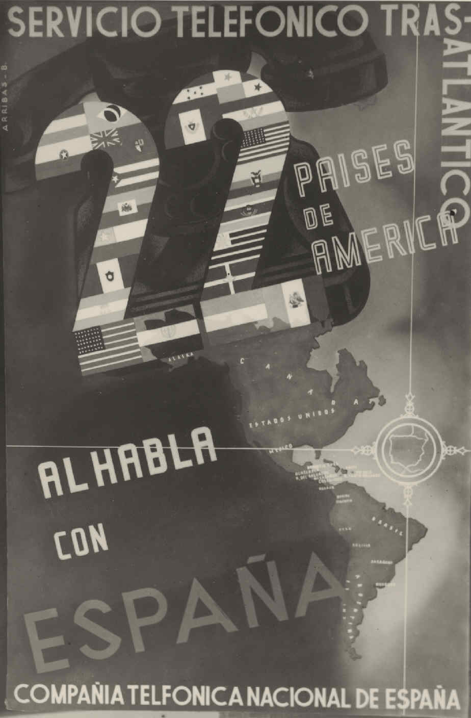 Transatlantic service posters.