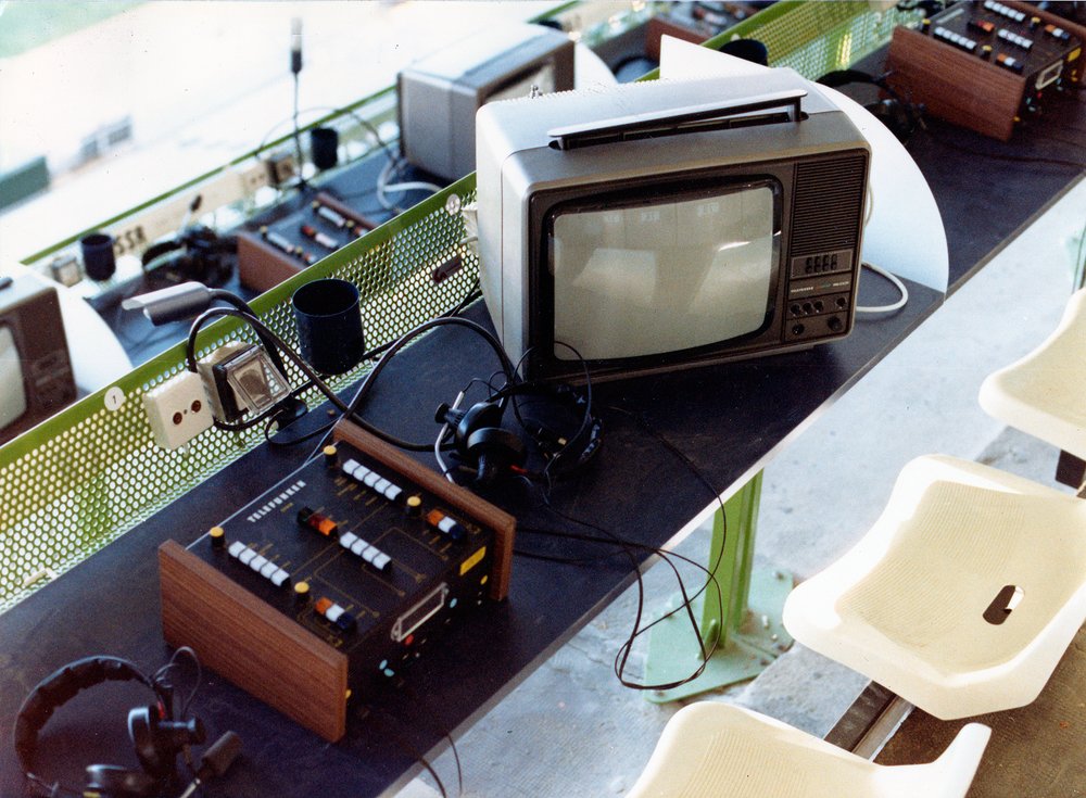 RADIO AND TV DESK FOR THE FOOTBALL WORLD CUP