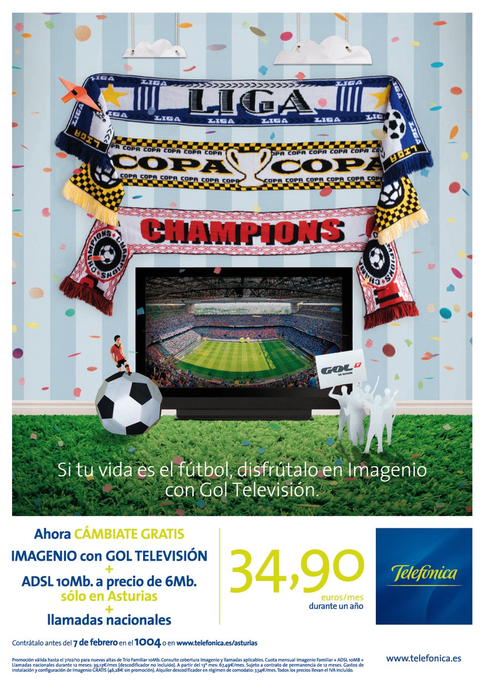 IMAGENIO, TELEFÓNICA'S ON-DEMAND TELEVISION WITH THE MOST IMPORTANT SPORTS COMPETITIONS.