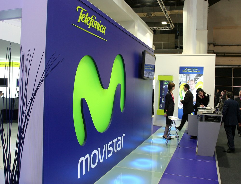 TELEFÓNICA'S STAND AT THE 3GSM TRADE FAIR IN BARCELONA