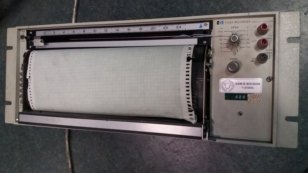 This equipment is a general-purpose laboratory instrument, specially designed to plot Cartesian coordinate graphs in a rectilinear trace. It has a single pen, which can display a record of up to six inches in length, and can be used as a...