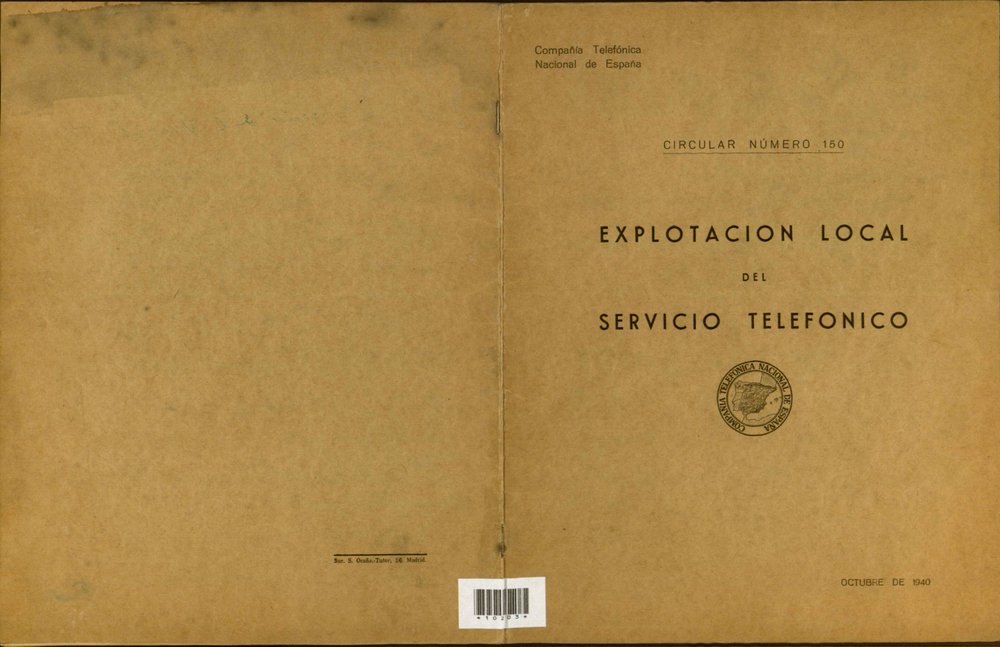 LOCAL OPERATION OF THE TELEPHONE SERVICE. CIRCULAR NUMBER 150