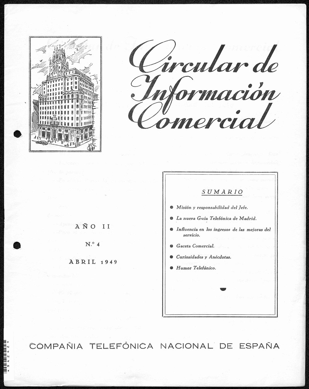 COMMERCIAL INFORMATION CIRCULAR. YEAR II, NUMBER 4 - APRIL