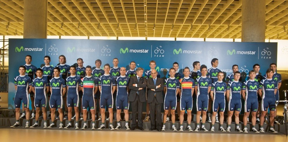OFFICIAL PRESENTATION OF THE 28 MEMBERS OF THE MOVISTAR TEAM SQUAD
