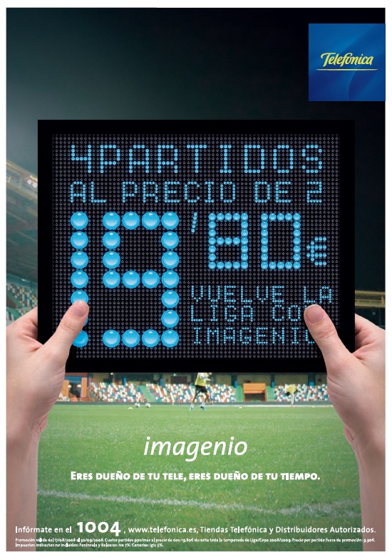 IMAGENIO IS THE NAME CHOSEN BY TELEFÓNICA FOR ITS ON-DEMAND TELEVISION OVER ADSL WITH THE BEST CONTENT.