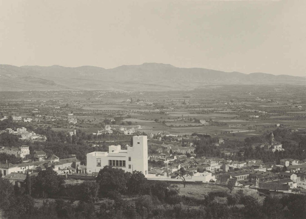 Granada. The vega seen from the tower of La Vela.