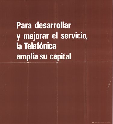 PARA DESARROLLAR Y MEJORAR EL SERVICIO, LA TELEFÓNICA AMPLÍA SU CAPITAL