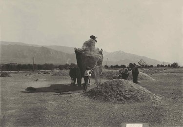 Straw hauling in Moralzarzal. Guadarrama.