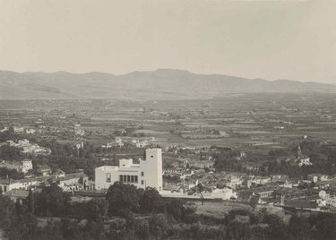 Granada. The vega seen from the tower of La Vela.