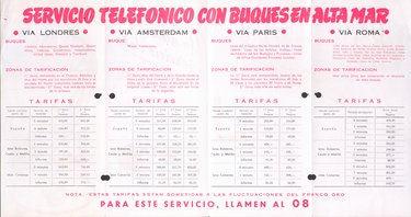 SERVICIO TELEFÓNICO ALTA MAR