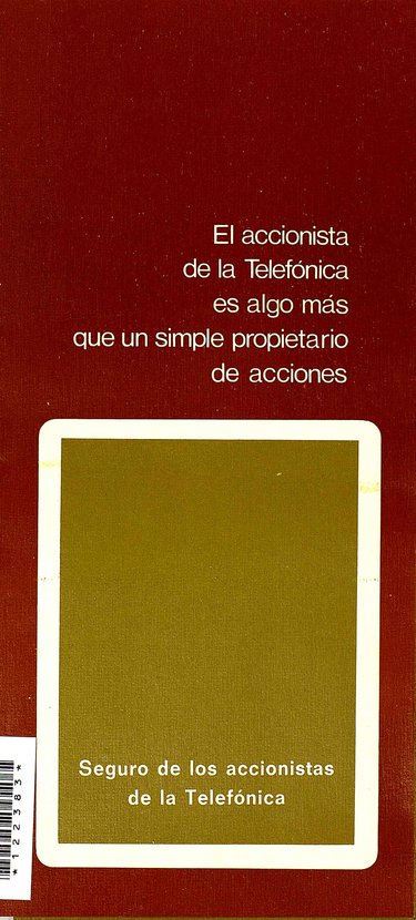 FOLLETO PUBLICITARIO : SEGURO DE LOS ACCIONISTAS DE LA TELEFÓNICA