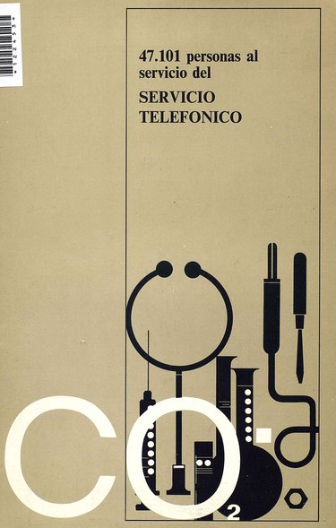 ADVERTISING LEAFLET : 47,101 PEOPLE AT THE SERVICE OF THE TELEPHONE SERVICE