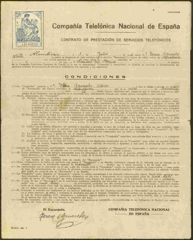 CONTRACT FOR THE PROVISION OF TELEPHONE SERVICES