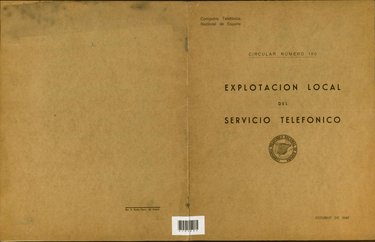 EXPLOTACIÓN LOCAL DEL SERVICIO TELEFÓNICO : CIRCULAR NÚMERO 150