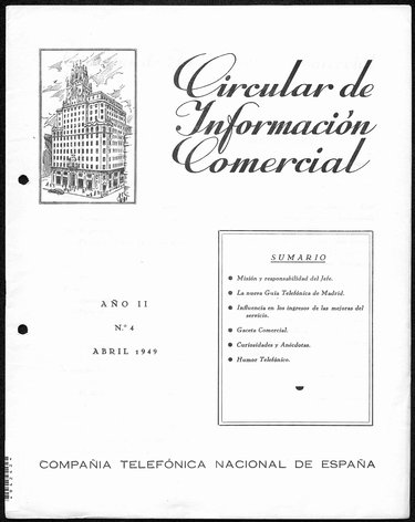 COMMERCIAL INFORMATION CIRCULAR. YEAR II, NUMBER 4 - APRIL