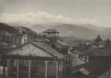 Granada. Sierra Nevada seen from the roof of the C.T.N.E. building.