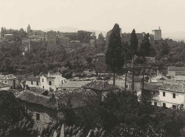 Granada. Vista general de La Alhambra.