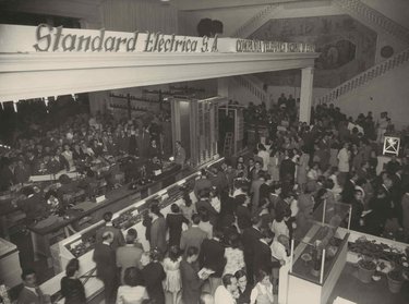 Huge crowds of people have paraded through the Telephony Hall, taking an interest in the installations of such a vital service for the country.